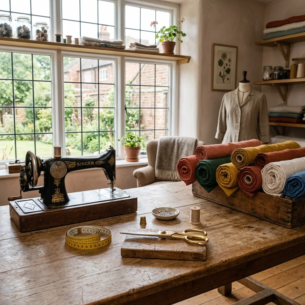 Home Sewing School studio setup in Cheltenham UK
